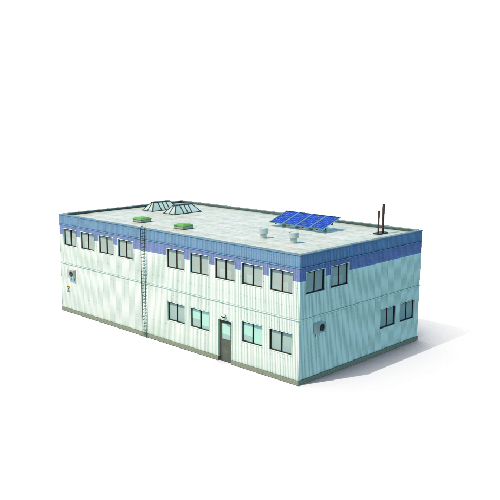 Büro- oder Lagergebäude